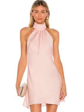 Lovers + Friends Peach Halter Mini Dress